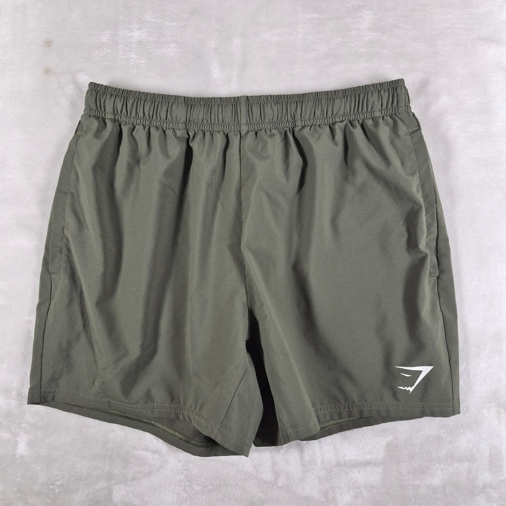 Gymshark Arrival 5" Shorts Men's Medium Green Athletic Workout Training Active